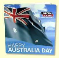 Lincoln Australia Day Greeting Card - front