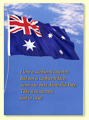 Australia Day Greeting Card - front
