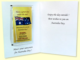 Sharp Australia Day Greeting Card - inside