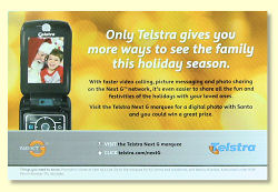 Telstra postcard - back